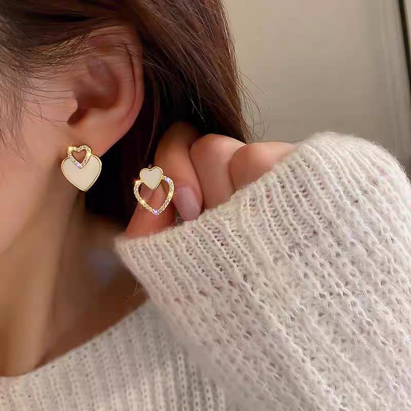 Heart Stud Earrings
