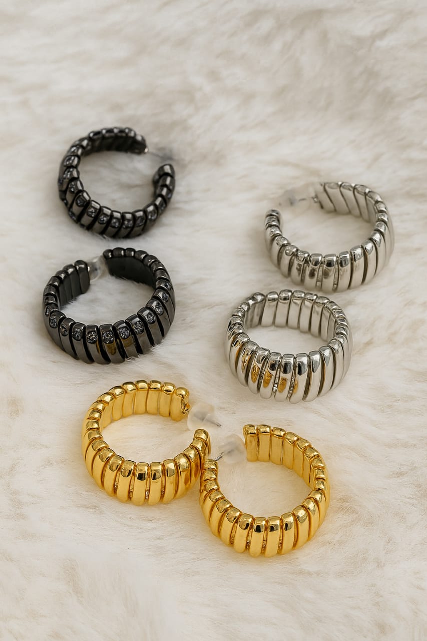 Trinity hoop earrings