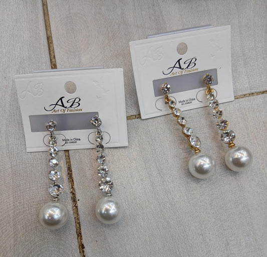 Pearl drop earrings