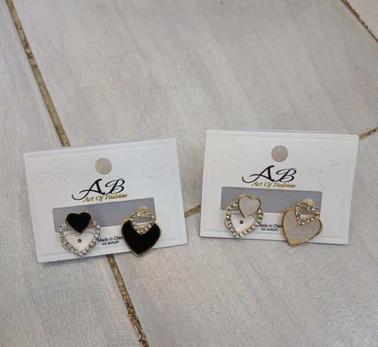 Heart Stud Earrings