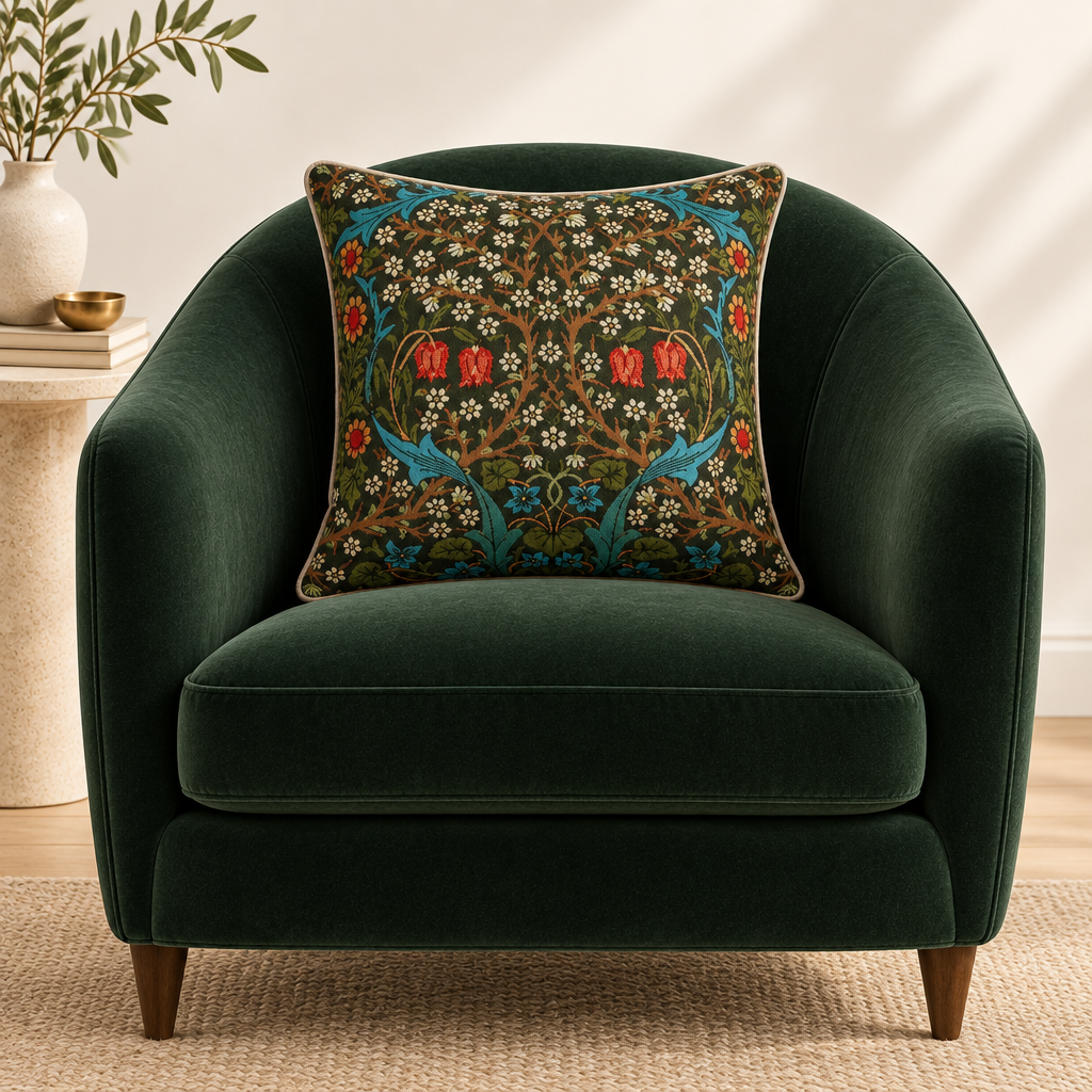 Woodland — Poltrona Verde Sfondo Intero